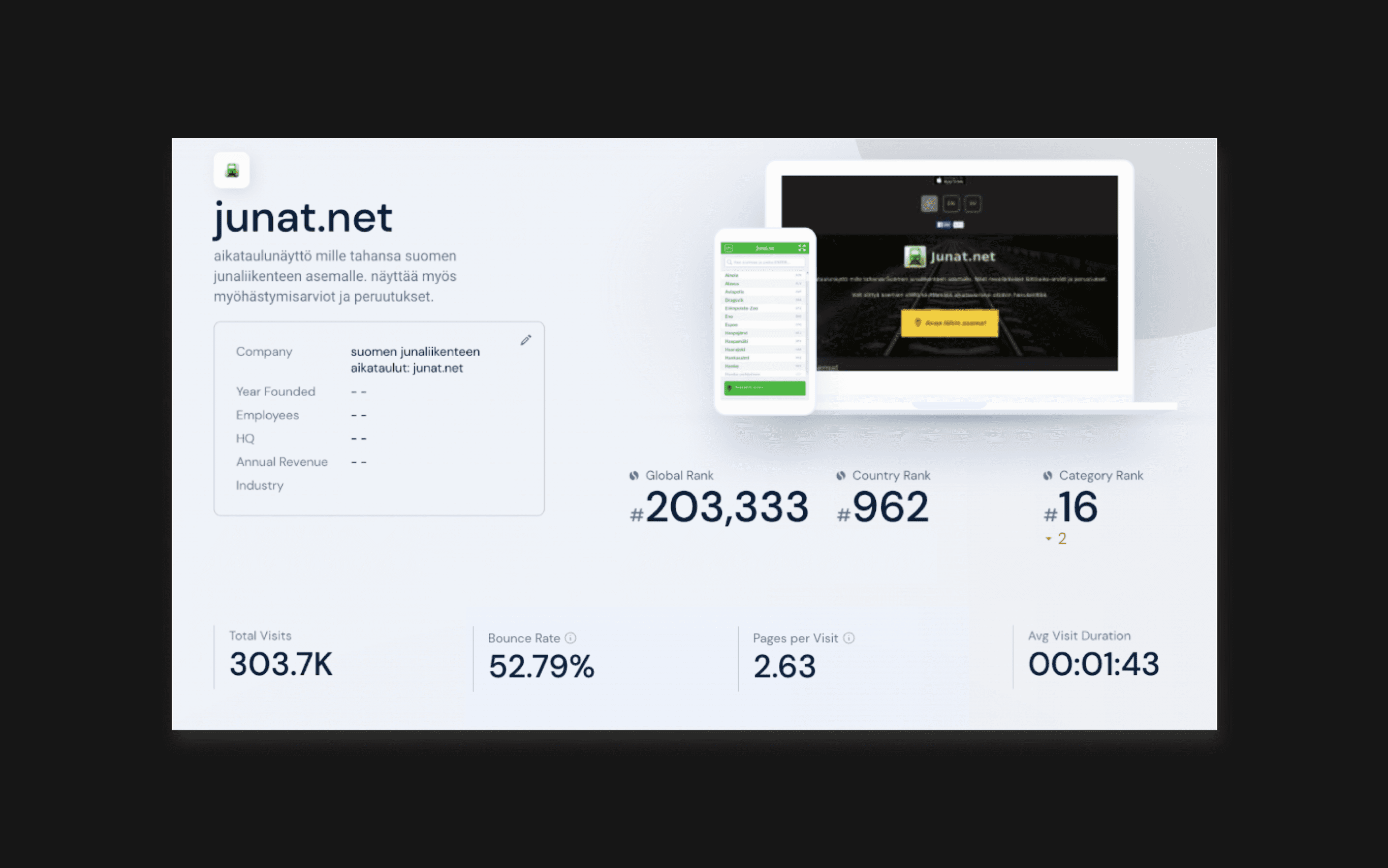 Multilingual creative set and audience planning reference for Junat.net